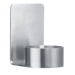 Smedbo Beslagsboden Kaarshouder - 4.5x7x6cm - zelfklevend - RVS Geborsteld Edelstaal SW11009