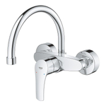 GROHE Eurosmart Keukenkraan - hoog - draaibare uitloop - inbouw - chroom SW536493