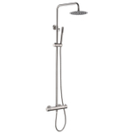 Wiesbaden 304 RVS douche-opbouwset met thermostatische kraan SW95534