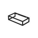 INK Frame 40x22x10cm - tbv Fontein - 40x22cm - staal zwart mat SW352239