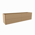 Mondiaz TENCE wastafelonderkast - 190x45x50cm - 4 lades - uitsparing links en rechts - push to open - softclose - Oro SW1016474