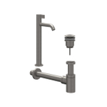 IVY Fonteinset - opbouw - verhoogd - always open plug - Geborsteld metal black PVD SW1031754