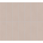 Atlas Concorde Boost Color Mozaiektegel - 33x37cm - 8.5mm - gerectificeerd - Witte scherf - Mauve (Roze) SW1174927