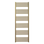 Crosswater MPRO handdoekradiator - 138x48cm - 568 watt - geborsteld messing (goud) SW487365