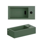 Clou Flush 3 fontein 36x18cm + kraang. rechts mat pijnboom groen ker SW795726