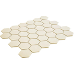 The Mosaic Factory London mozaïektegel - 28.2x32.1cm - wand en vloertegel - Zeshoek/Hexagon - Porselein White Mat SW242523
