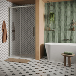 Crosswater Asura Schuifdeur - 8mm - 120cm - RVS SW1208472