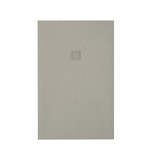 ZEZA Grade douchevloer - 100x200cm - antislip - antibacterieel - mineraalmarmer - rechthoek - mat new pearl (beige) SW1244781