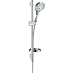 Hansgrohe Raindance Select S Unica`s Puro glijstangset met Raind. Select S 120 3jet PowderRain handdouche 65cm met Isiflex`B doucheslang 160cm en zeepschaal chroom SW204698