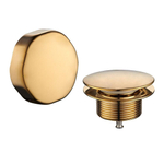 Wiesbaden Doblar afbouwdeel badafvoer met overloop geborsteld messing SW373413