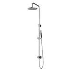 Hotbath Cobber M438 regendoucheset met omstel en 150cm doucheslang met 20cm ronde hoofddouche staafhanddouche chroom SW230054