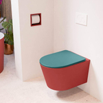 MONDIAZ LAVIE wandclosetpack - 36x53cm - diepspoel - rimless - Fire (rood) - softclose - quick-release - toiletzitting - Smag (blauw) SW1208713