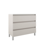 Adema Chaci PLUS Wastafelonderkast - 100x86x46cm - 3 lades - Geintegreerde greep - MFC - cotton SW1212804