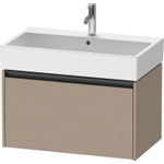 Duravit Ketho 2 wastafelonderbouwkast met 1 lade 78.4x46x44cm met greep antraciet Linnen mat SW771910
