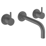 Crosswater MPRO Wastafelkraan inbouw - uitloop 19cm - met inbouwdeel - slate (gunmetal) SW928236