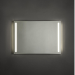 Adema Squared badkamerspiegel 100x70cm met verlichting links en rechts LED en schakelaar SW238217