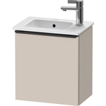 Duravit D-Neo wastafelonderkast 41x44x27.4cm Linksdraaiend 1 deur Taupe Mat SW641066