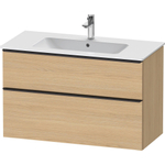 Duravit D-Neo wastafelonderkast 101x62.5x46.2cm 2 lades Natuur eiken Mat SW641049