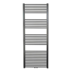 Sanicare design radiator midden aansluiting recht 160 x 60 cm. Gun metal SW1000686