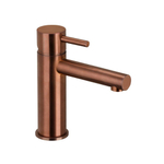 Herzbach DESIGN iX pvd wastafelkraan m-size zonder waste copper 5.2x16.8cm steel SW537092