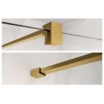 Fortifura Galeria inloopdouche verlengde stabilisatiestang 200cm los incl.bevestigingsmaterialen - Geborsteld Messing PVD (Goud) SW927770