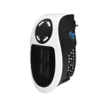 Eurom Plug in heater Keramische Kachel Stopcontact 500watt wit zwart SW486882