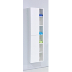 Best Design Huza kolomkast 170x40x30cm links en rechts met softclose MDF hoogglans wit SW28121