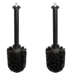 Geesa Hotel borstelkop met connector zwart (2 stuks) SW773192