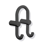 Hewi Serie 801 Handdoekhaak H16.5xD8.7xL8.7cm Kunststof Zwart SW111264