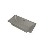 Xenz Kristal inbouwbad - 160x75cm - met overloop - zonder afvoer - Acryl Cement SW378414