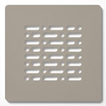 ZEZA Grade douchebakrooster - 13x13cm - New Pearl (beige) SW1212693