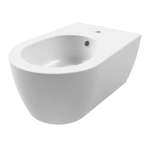 Royal Plaza Novia wandbidet met overloop 1 kraangat mat wit SW395346