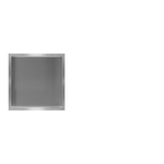 Looox BoX nis - 30x30x7cm - inbouw - RVS 2330626