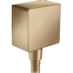 Hansgrohe Fixfit Square muuraansluitbocht m. terugslagklep brushed bronze SW358906