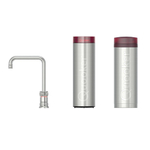 Quooker Classic Nordic Square kokendwaterkraan - draaibare uitloop - PRO3 incl. Cube reservoir - Warm / kokend / bruisend / gefilterd water - RVS SW299688