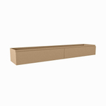 Mondiaz FOGE wastafelonderkast - 200x41x25cm - 2 lades - uitsparing midden - softclose - Oro SW1015805
