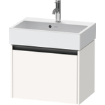 Duravit Ketho 2 wastafelonderbouwkast met 1 lade 58.4x39x44cm met greep antraciet wit supermat SW772733