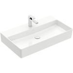 Villeroy & Boch Memento 2.0 wastafel onderzijde geslepen 80x47cm zonder overloop 1 kraangat wit SW358435