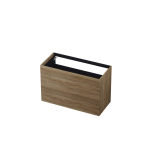 INK P2O Wastafelonderkast - 100x45x65cm - 2 lades - push 2 open - rechte opdekfronten MFC Zuiver eiken SW493711