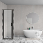 Aqua Vista Nisoplossing (single door) - Fully Framed Glass Linea draaideur 80x200 cm - 78-81 cm SW975745