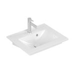 Villeroy en Boch Venticello fontein met 1 kraangat 50x42cm met overloop ceramic + wit 1025161