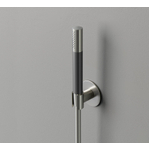 Hotbath Cobber M443 staafhanddouche met wandsteun en doucheslang 150cm nikkel geborsteld OUTLETSTORE STORE35091