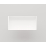 Crosstone by Arcqua Solid Alcove inbouwnis 60x30x10cm solid surface mat wit SW420142