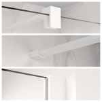 Fortifura Galeria profielset 200cm + stabilisatiestang 120cm mat wit SW968235