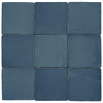 Roca St Tropez Wandtegel 13x13cm 8.5mm witte scherf Azul SW370569