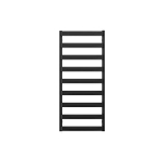 Crosswater Air handdoekradiator - 50x115cm - 444watt - zwart metallic SW670161