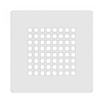 Xenz Soft douchebakafvoer Square cover mat wit SW1002569