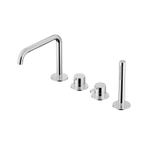 Hotbath Ace Badmengkraan - Badrandcombinatie - éénhendel - 2-weg omstel - handdouche - uitloop - Chroom SW1117741