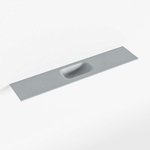 Mondiaz EDEN Fontein - 110x23x0.9cm - wasbak midden - zonder kraangaten - voor toiletmeubel - Solid surface - Plata SW1025891