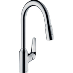 Hansgrohe M42 M4216-H220 1-gats keukenkraan m. uittrekbare handdouche m. 360° draaibare uitloop chroom SW241710